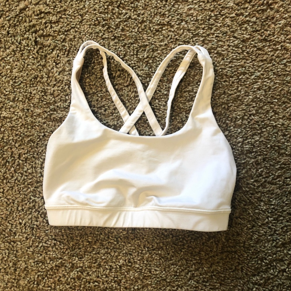 White lululemon sports bra!